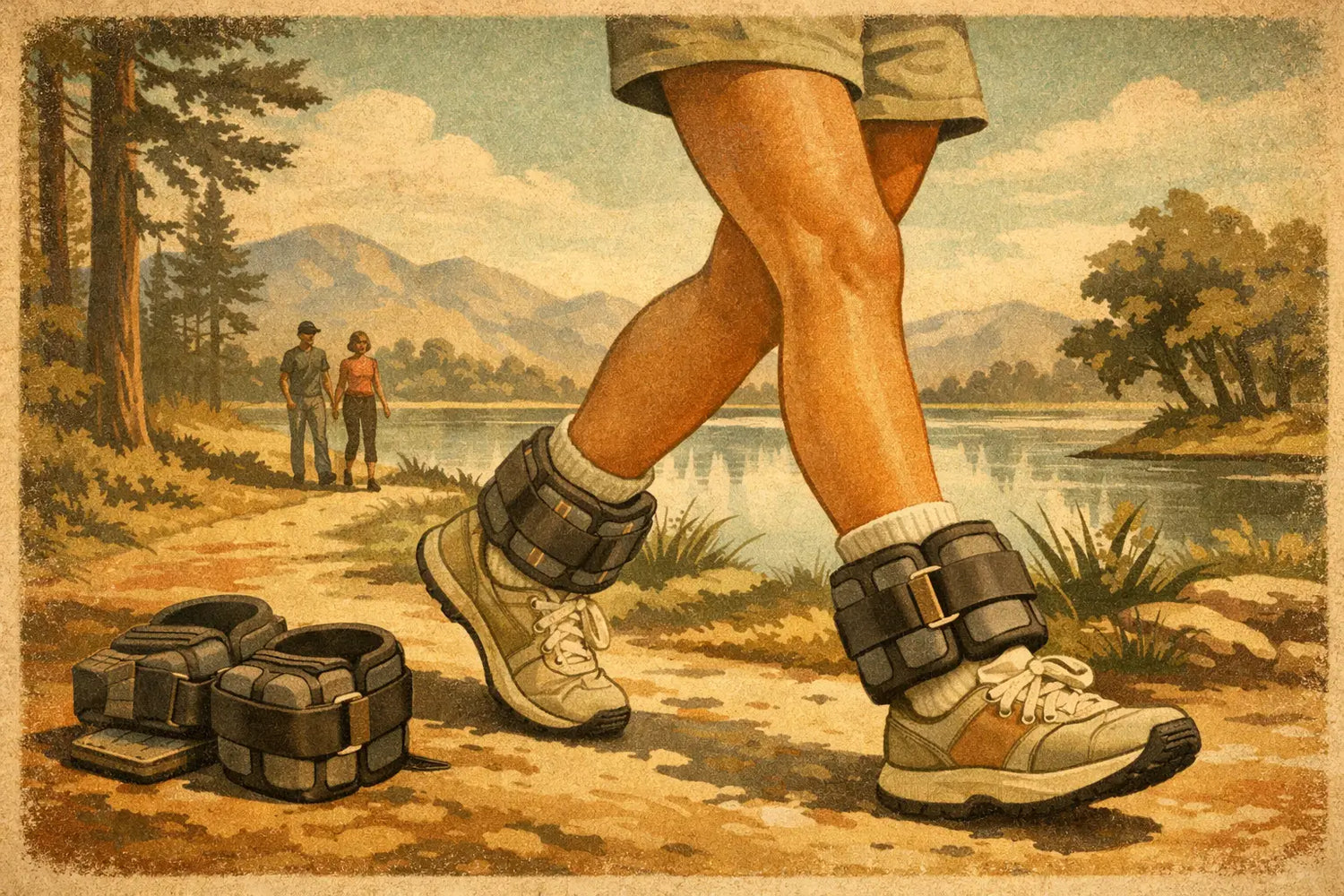 Adjustable Ankle Weights for Walking