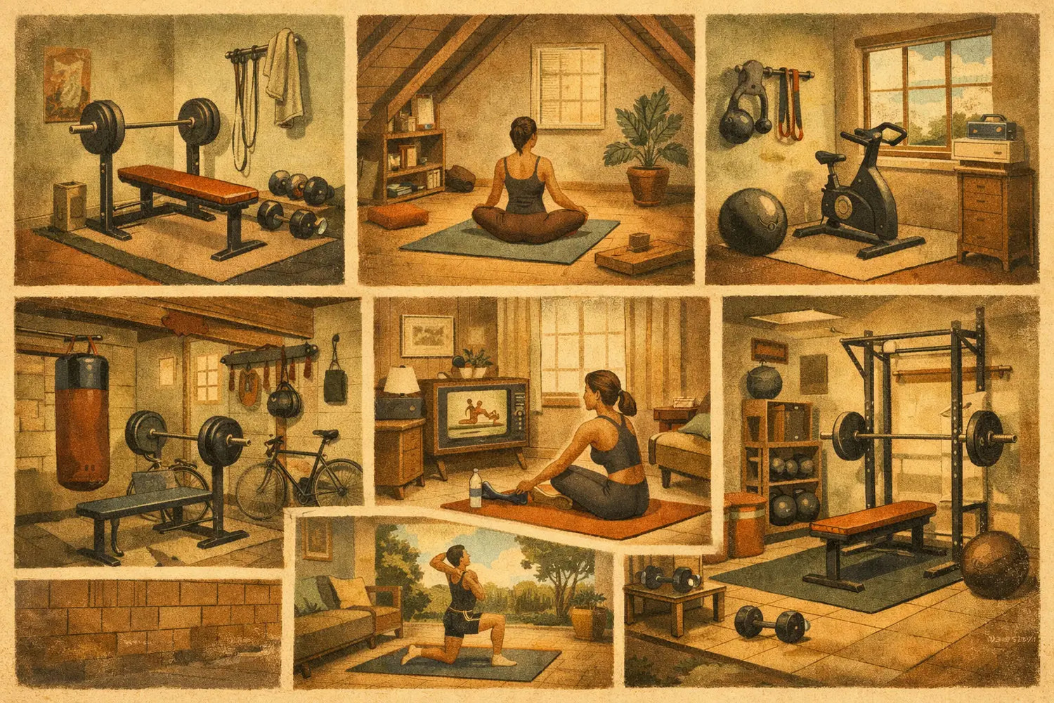 7 Home Gym Setup Examples That Work
