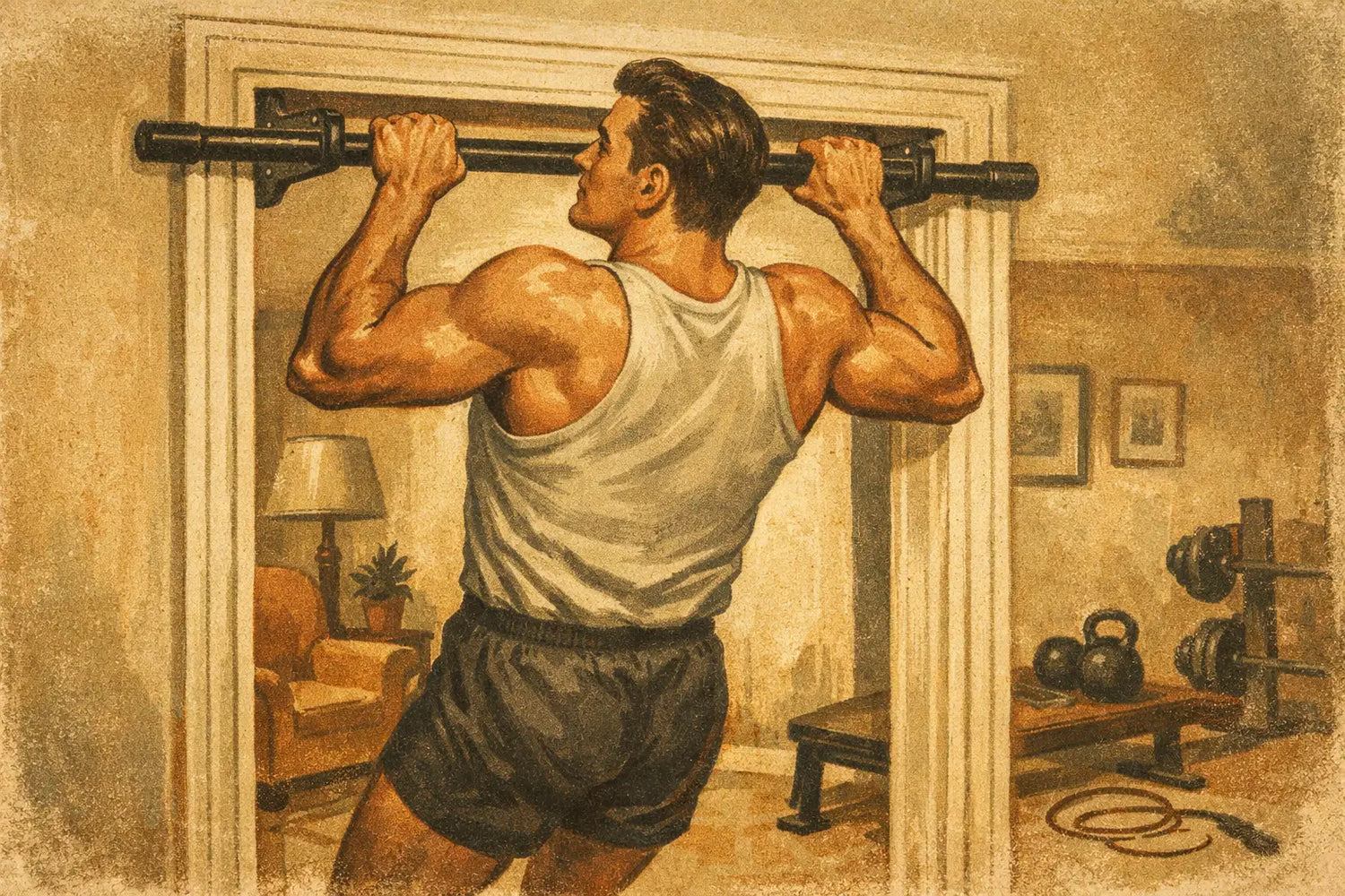 Doorway Pull Up Bar for Stronger Home Training