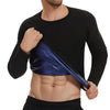 SHAPERIN Sauna Shirt for Men Weight Loss Long Sleeve Sauna Top Heat Trapping Sauna Suit Sweat Vest Body Shaper Gym Workout (BlackXL)
