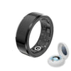 Smart Ring Health Tracker - Fitness Sleep Heart Rate Blood Oxygen Tracker Smart Ring for Men and WomenIP68 Waterproof Level Bluetooth Fitness Tracker Rings - Free APP (Black 8)