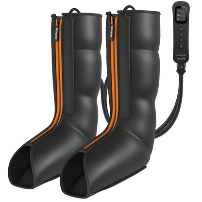 QUINEAR Leg Massager Foot Calf Leg Recovery Massager with Compression Therapy Leg Massage Boots for Leg Circulation and Pain Relief (Yellow)