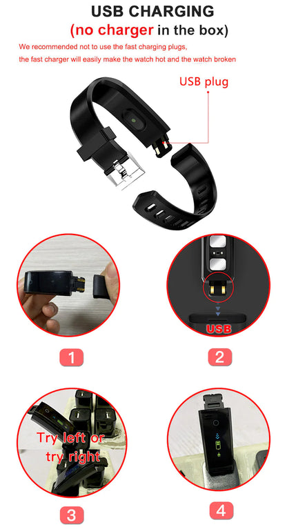 HealthSync Smart Watch: Heart Rate & Oxygen Monitor