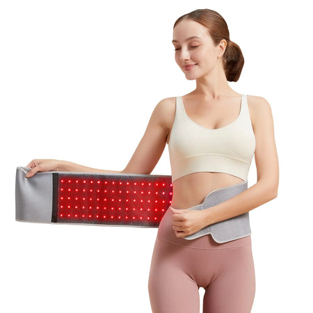 Eazfy Red Light Therapy BeltInfrared Light Therapy Device LED Flexible Wearable Wrap with Timer for Back Shoulder Waist Muscle Pain Relief as Christmas Gift