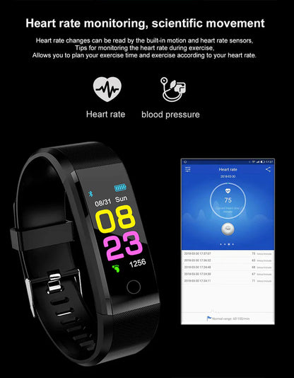 HealthSync Smart Watch: Heart Rate & Oxygen Monitor